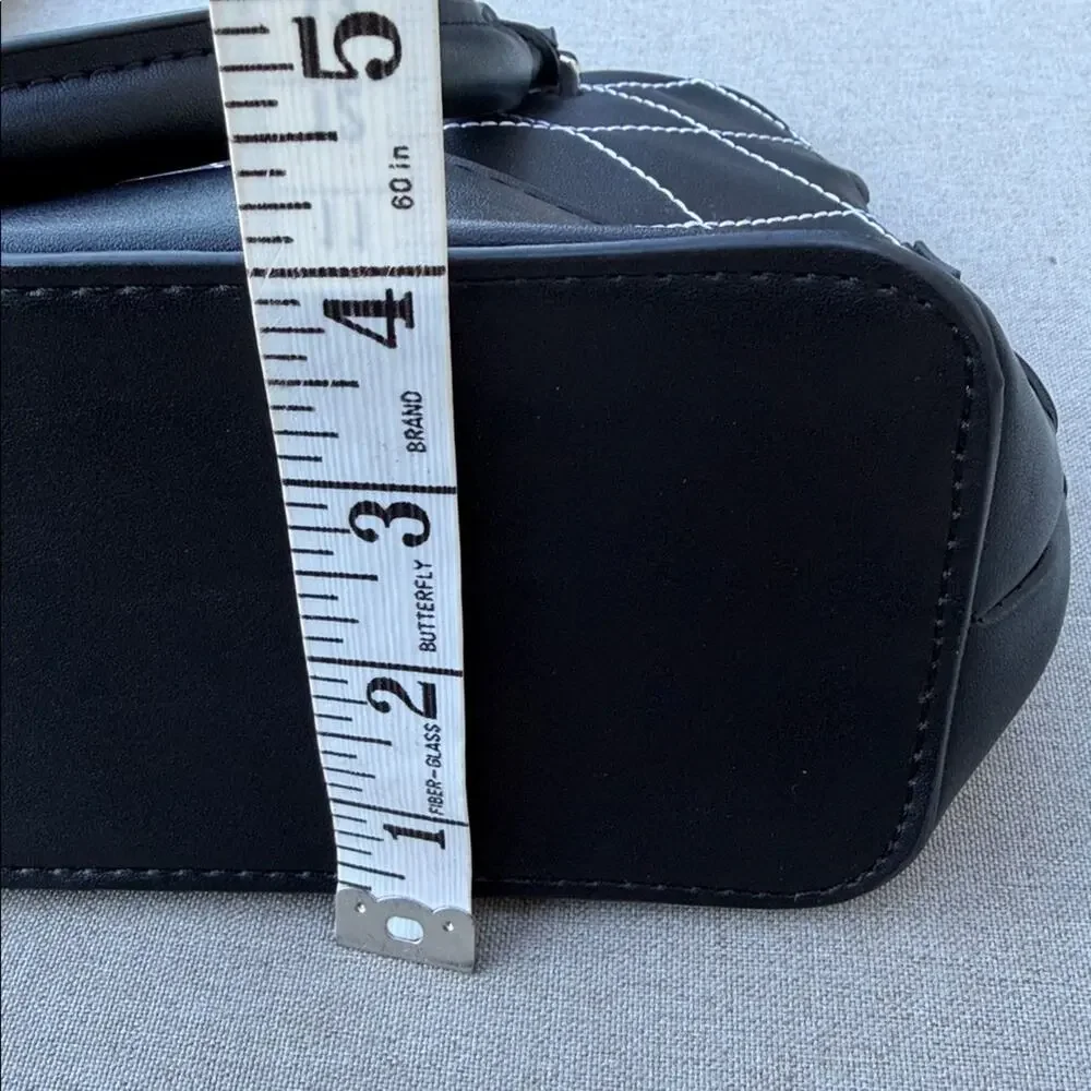 Steve Madden Black & White Satchel purse